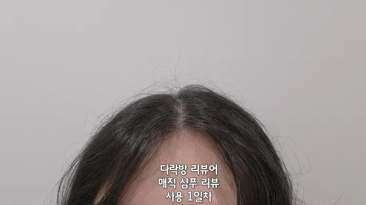 매직-샴푸-킬더곱슬-사용-1일-후-여전히-곱슬거리는-머리카락-표면의-모습