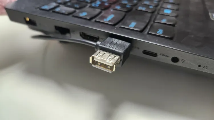 노트북-쿨링팬-usb-장착-모습